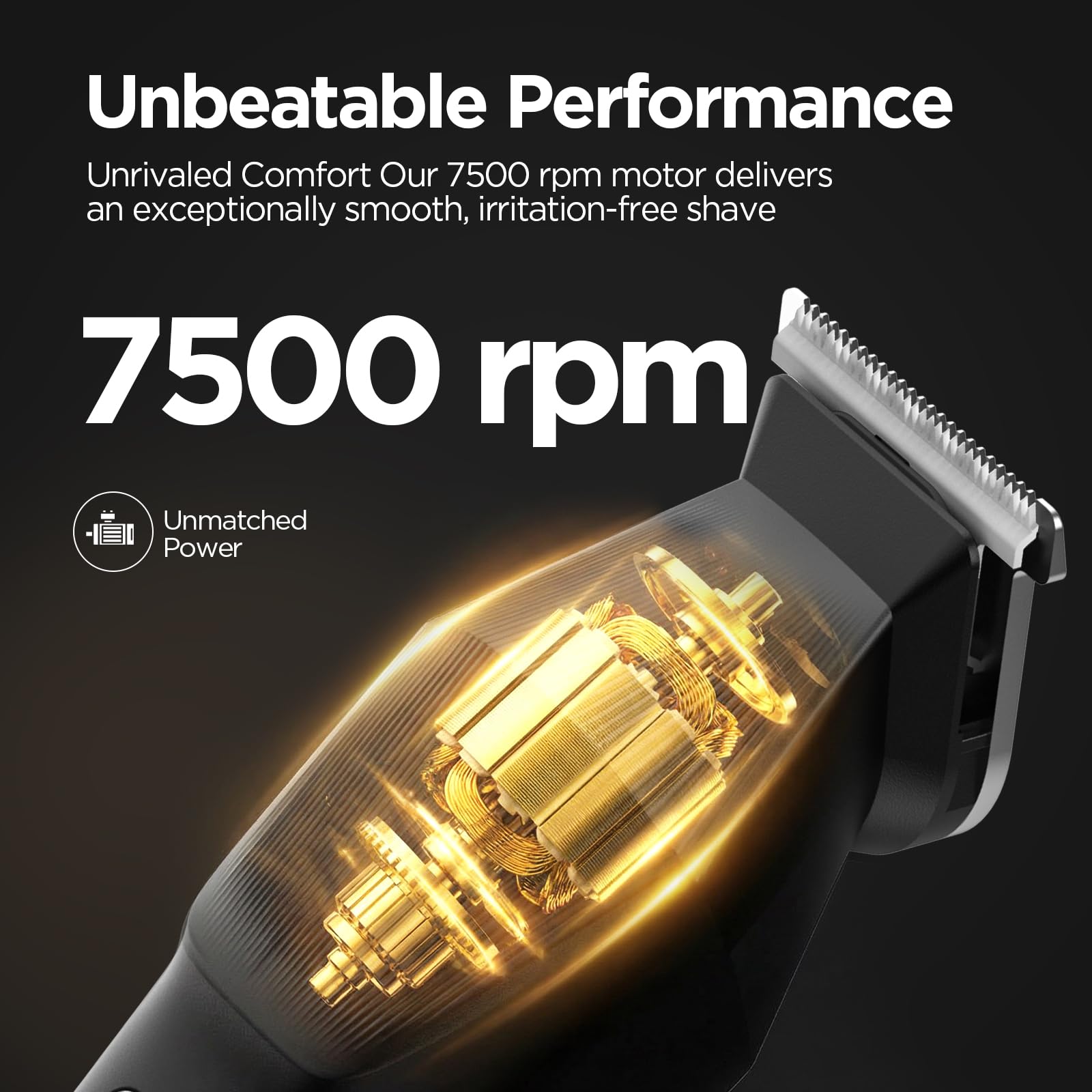Yineel HC600 LED display detail indicating battery level and quick charge