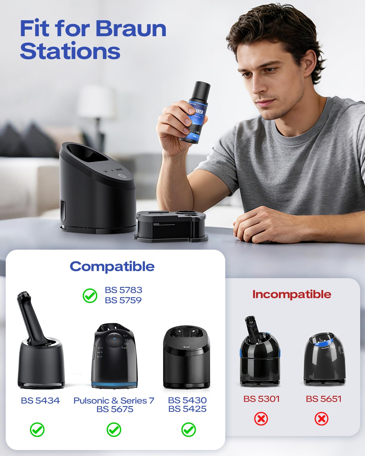 YinkeVibe cleaner pouring into bottle during refill, quick-dry and hygienic benefit