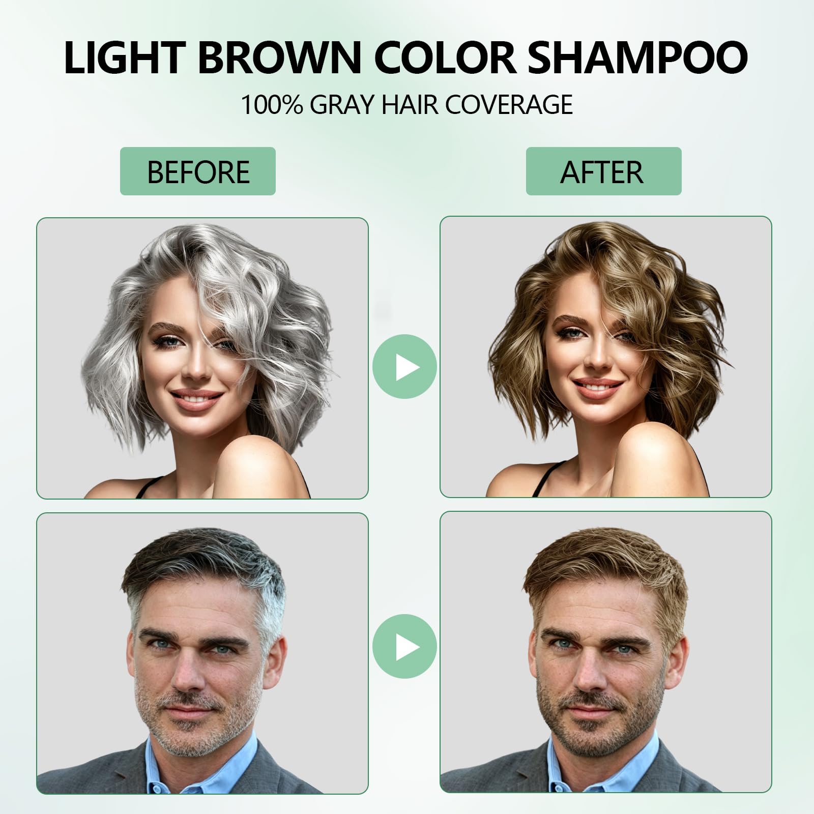 Yioscci being applied to dry hair to ensure deeper color deposit