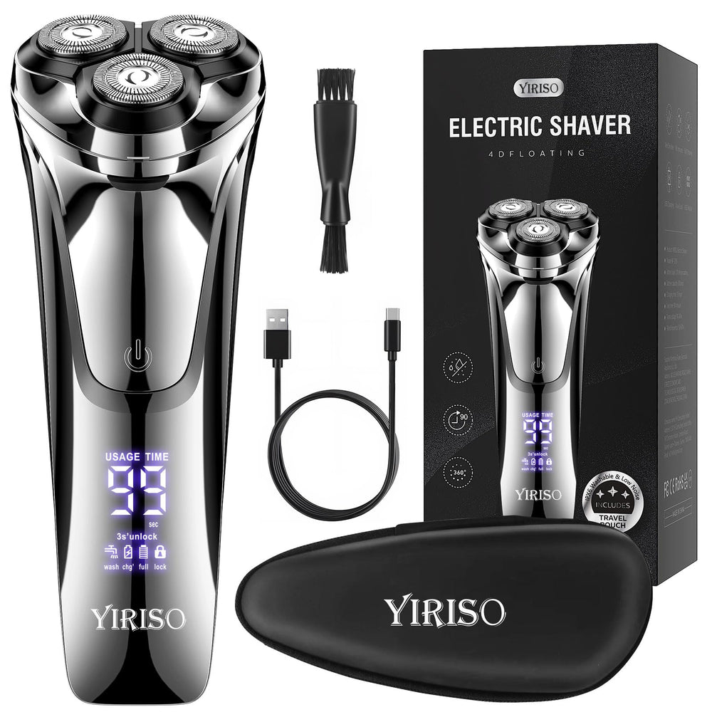 YIRISO front view showing ergonomic design and shaving performance benefit