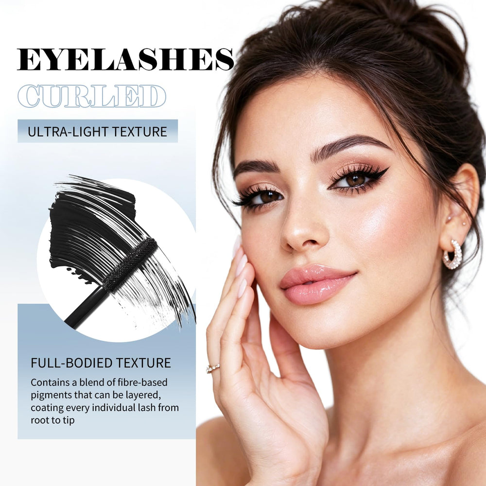 YLbufllay before and after lashes demonstrating visible length and volume