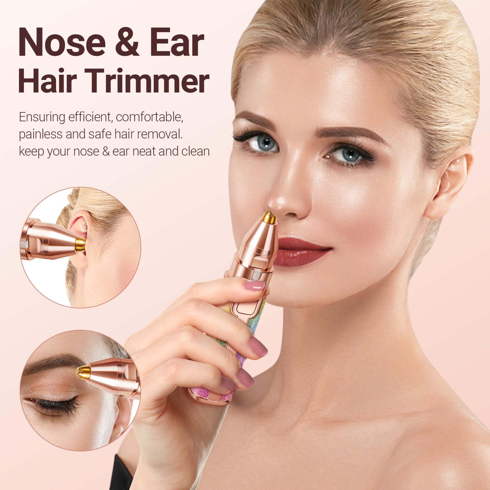 YLYYCC eyebrow trimmer detail for gentle shaping and natural brows