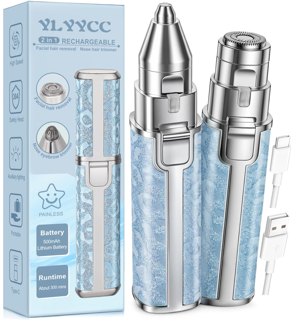 YLYYCC front view of trimmer showing sleek design and travel-ready size benefit