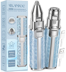 YLYYCC front view of trimmer showing sleek design and travel-ready size benefit