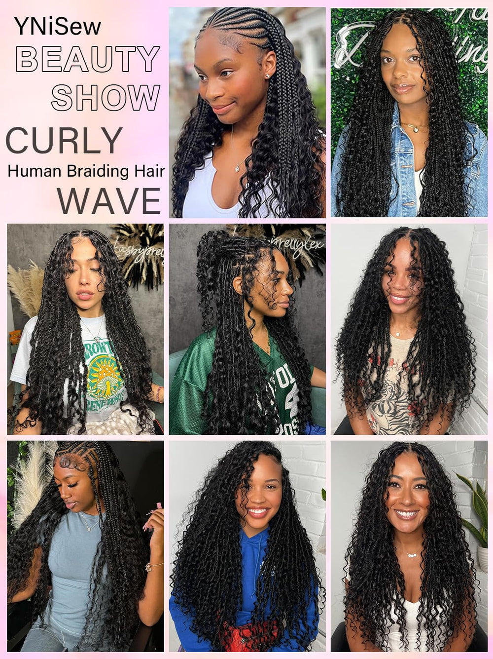 YNiSew stylist prepping bundles at a braiding station to show professional readiness