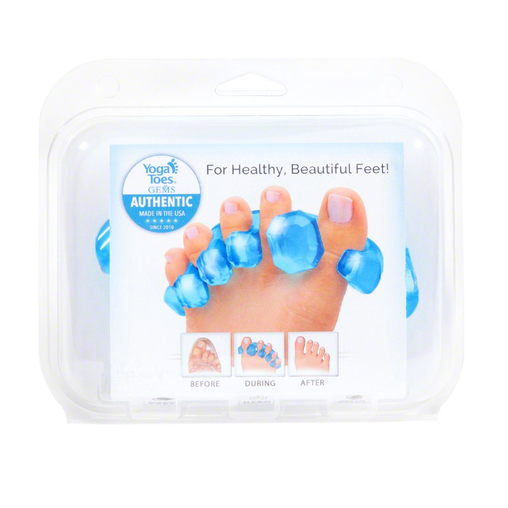 YogaToes GEMS being rinsed to show easy cleaning and hygiene benefit