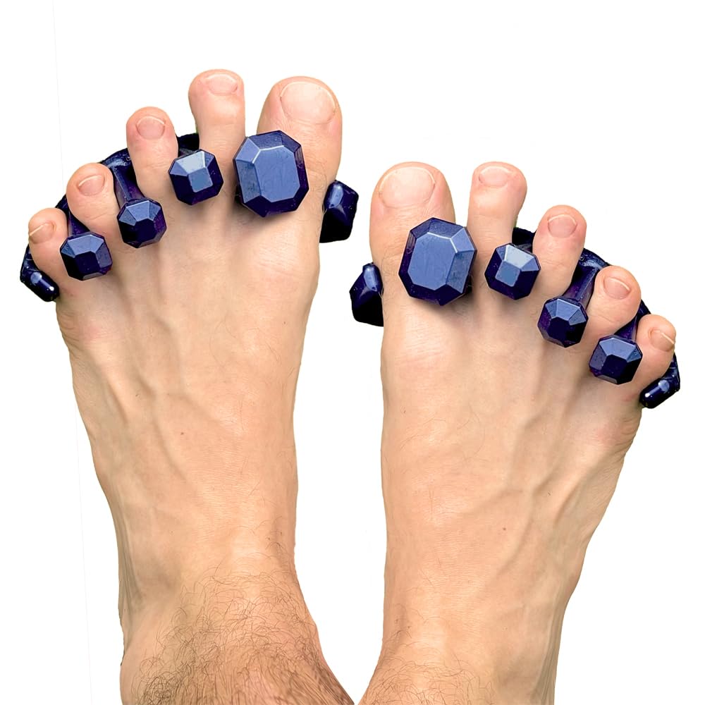 YogaToes Gems for Men front packaging showing product and size