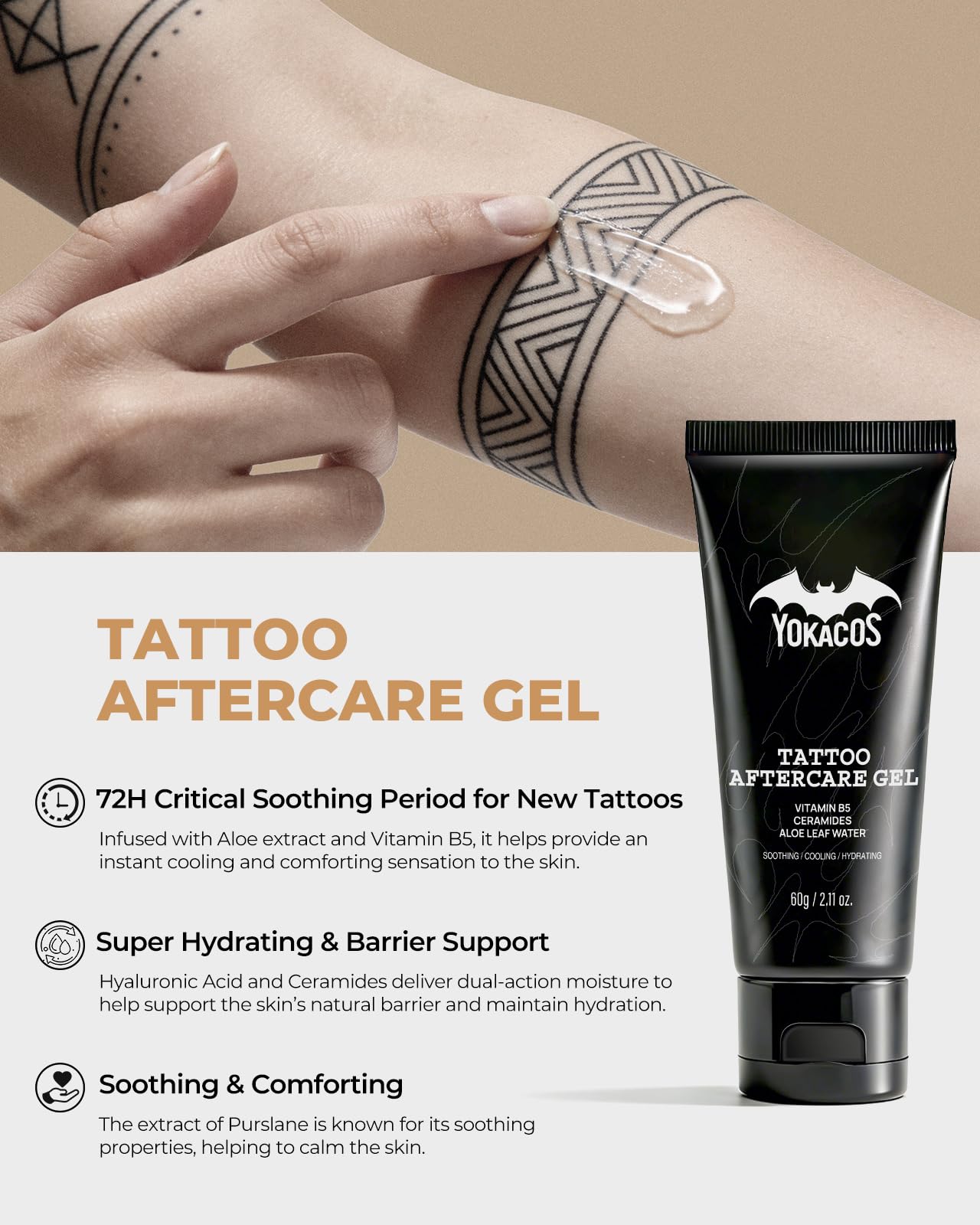 YOKACOS kit beside a hand showing product size and portability