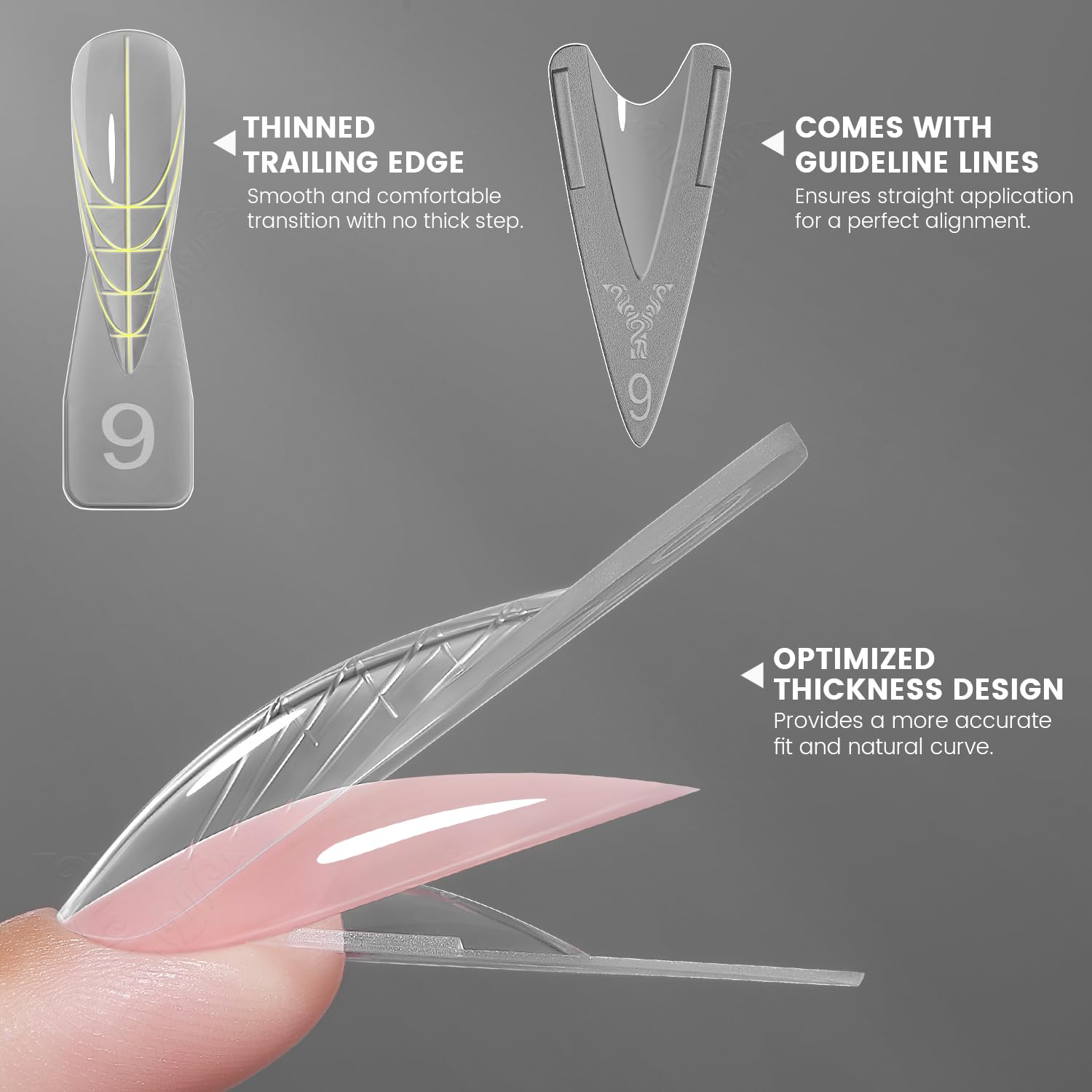 YOKE FELLOW forms being used with builder gel, faster salon-style application
