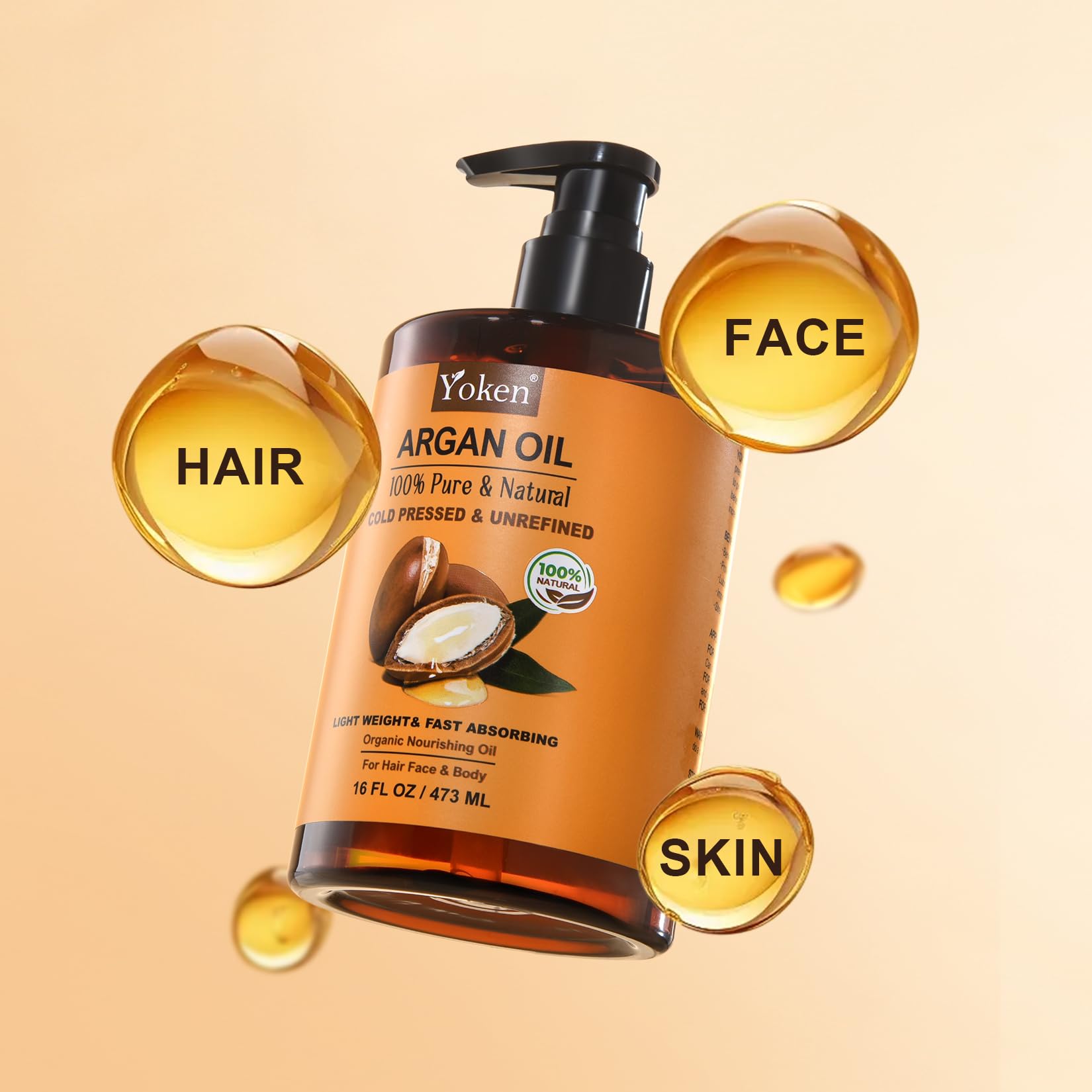 Yoken argan oil massaged into cuticles improving nail appearance