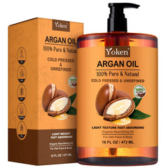 Yoken argan oil front label showing clean packaging and size benefit