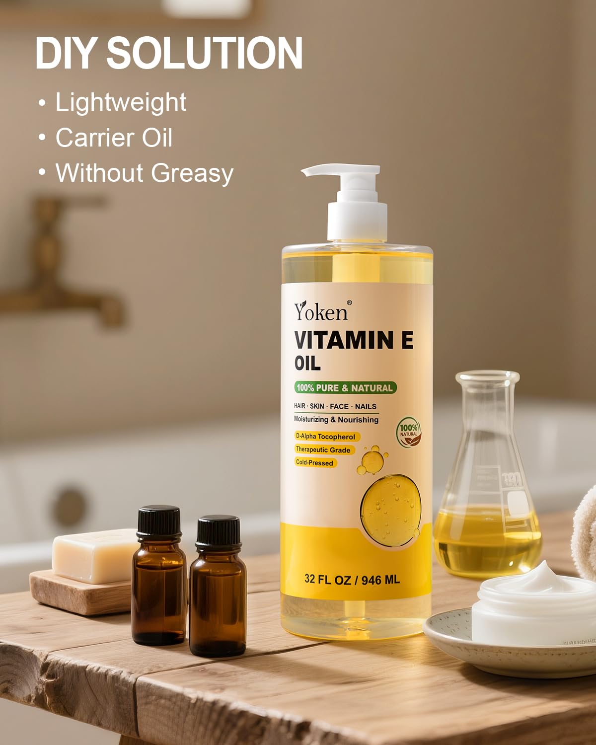 Yoken product label detail showing brand and unscented formulation benefits
