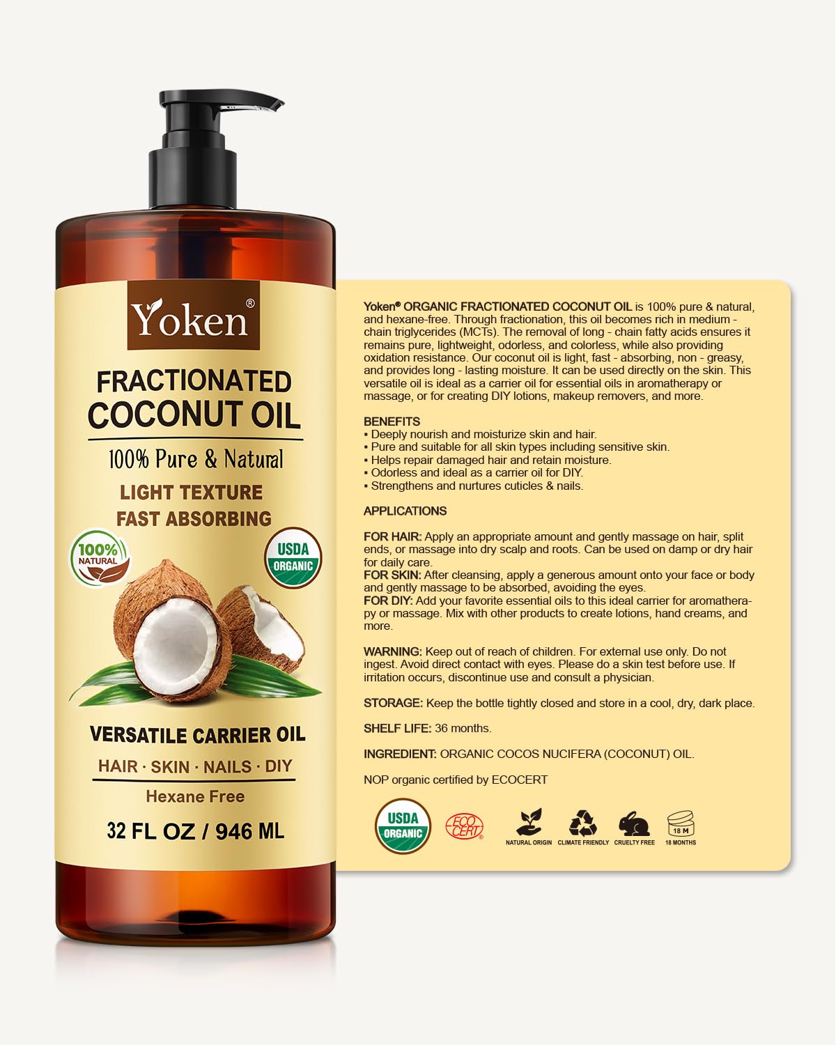 Yoken bottle on bathroom shelf in lifestyle setting for everyday use benefit