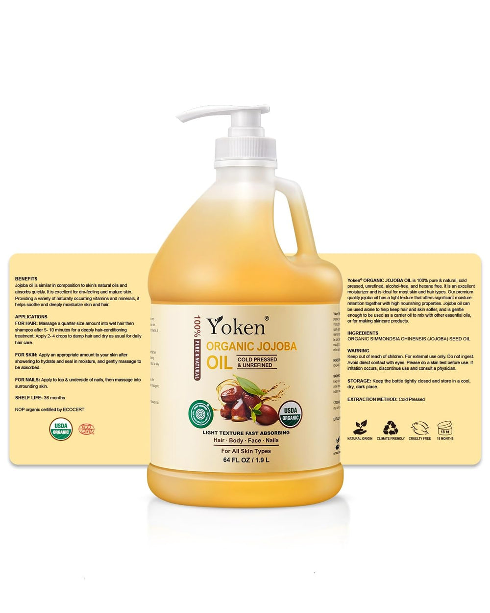 Yoken DIY bottles with ingredients showing bulk oil for formulations benefit