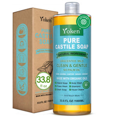 Yoken front packaging 33.8 oz showing bottle and label benefits