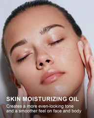 Yoken oil pouring from bottle highlighting smooth, lightweight texture