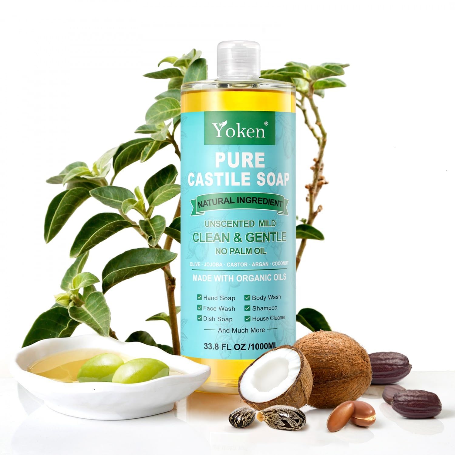Yoken being used to wash a dog showing gentle pet-safe wash