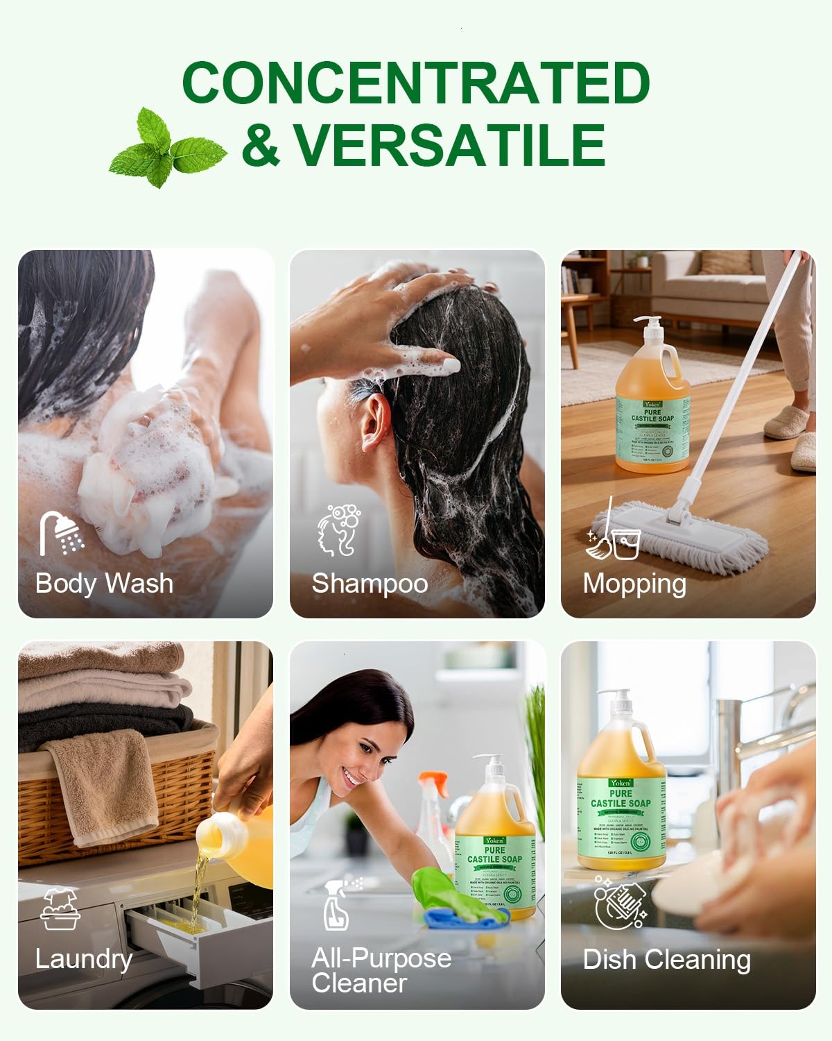 Yoken pouring soap into spray bottle for dilution and multiuse convenience