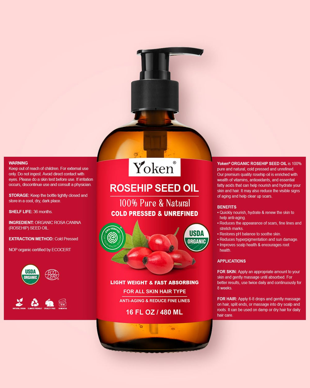 Yoken boxed bottle with tamper-evident seal ensures secure shipping