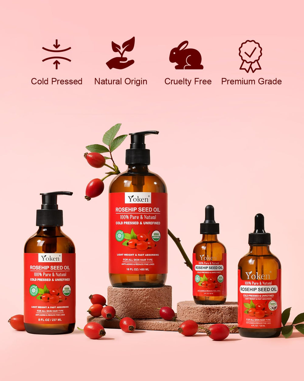 Yoken oil used on hair ends adding softness and natural shine