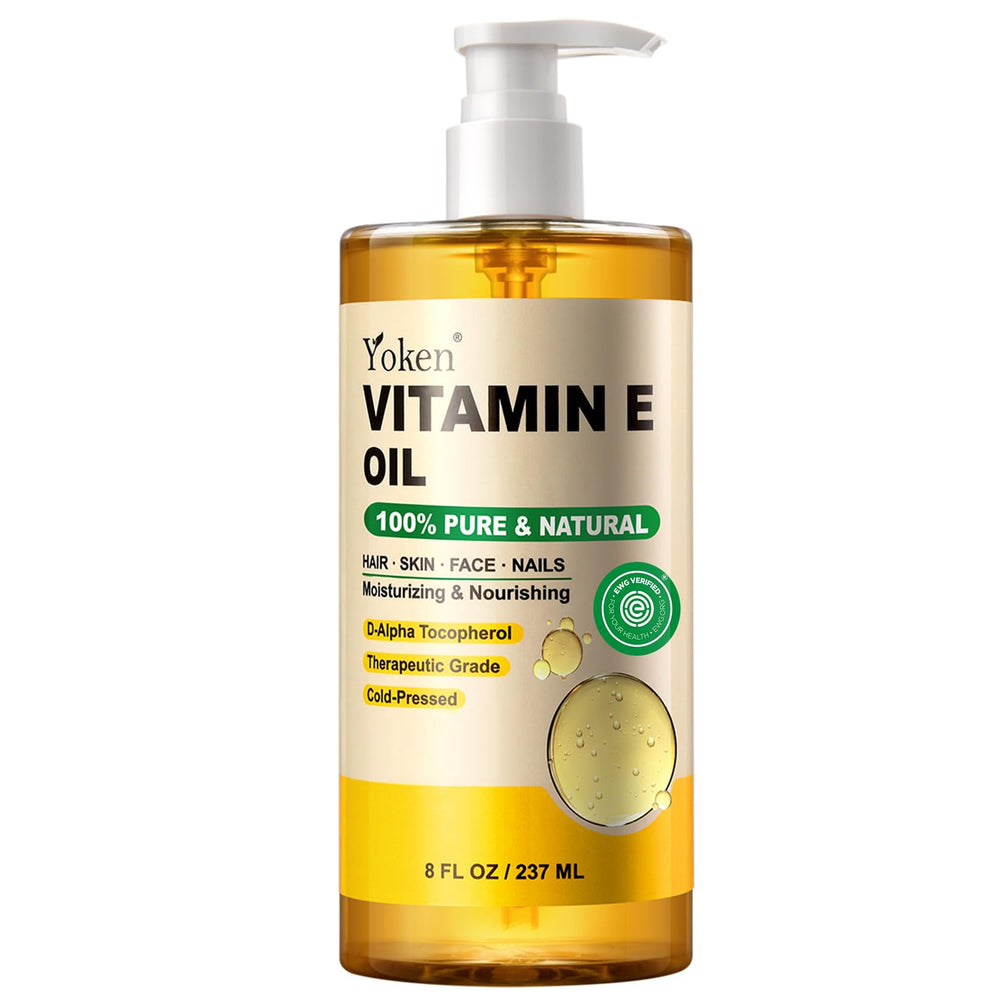 Yoken bottle front label showing 8 oz size and benefits