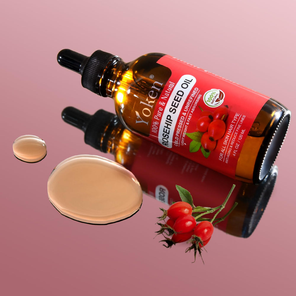 Yoken wooden dropper closeup dispensing oil, emphasizes controlled application benefit
