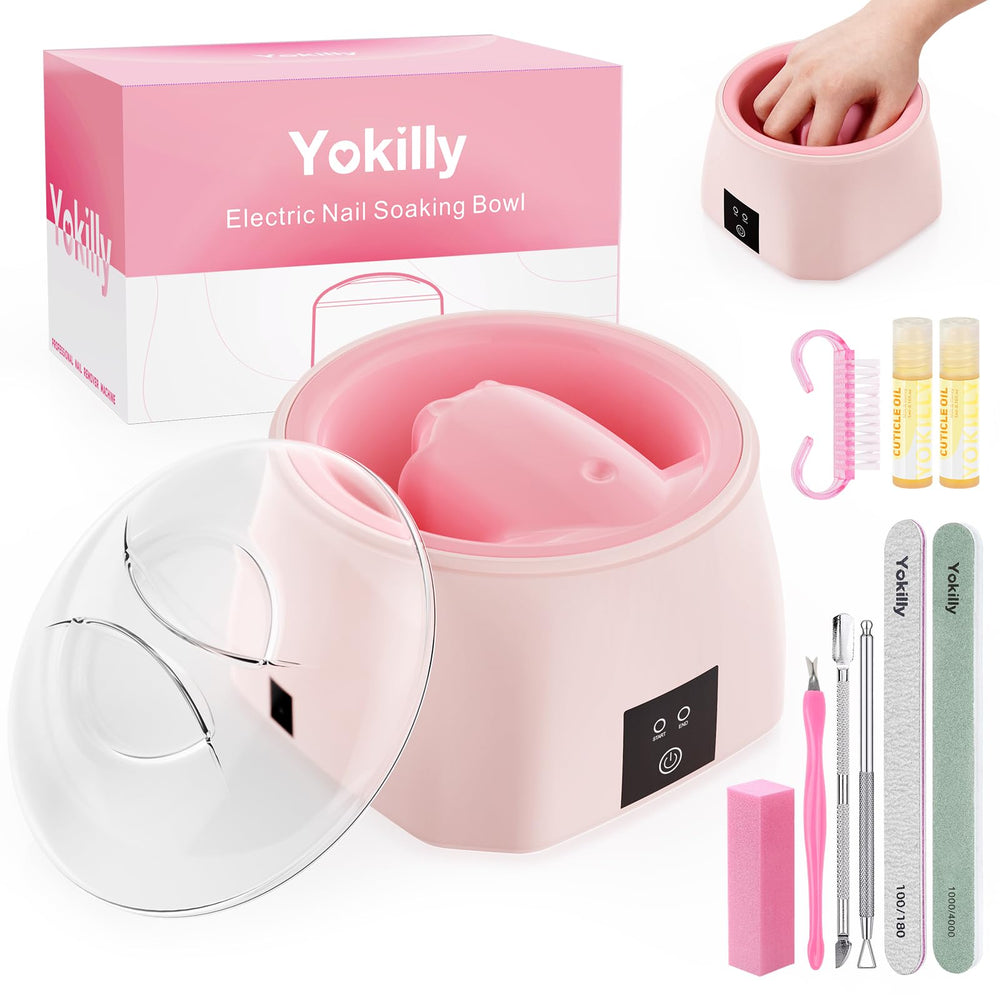 Yokilly front view showing heated bowl and compact design for quick soaks