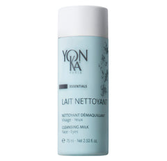Yonka front bottle shot showing travel-size cleanser and elegant packaging benefit: easy travel