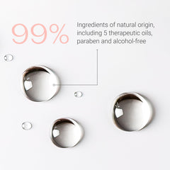 Yonka label detail highlighting Quintessence botanicals for soothing balance