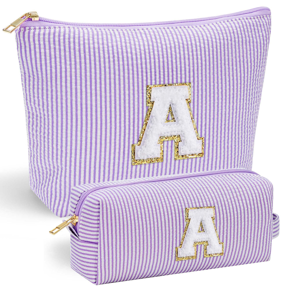 YOOLIFE front view showing purple pouch and initial, stylish personalization