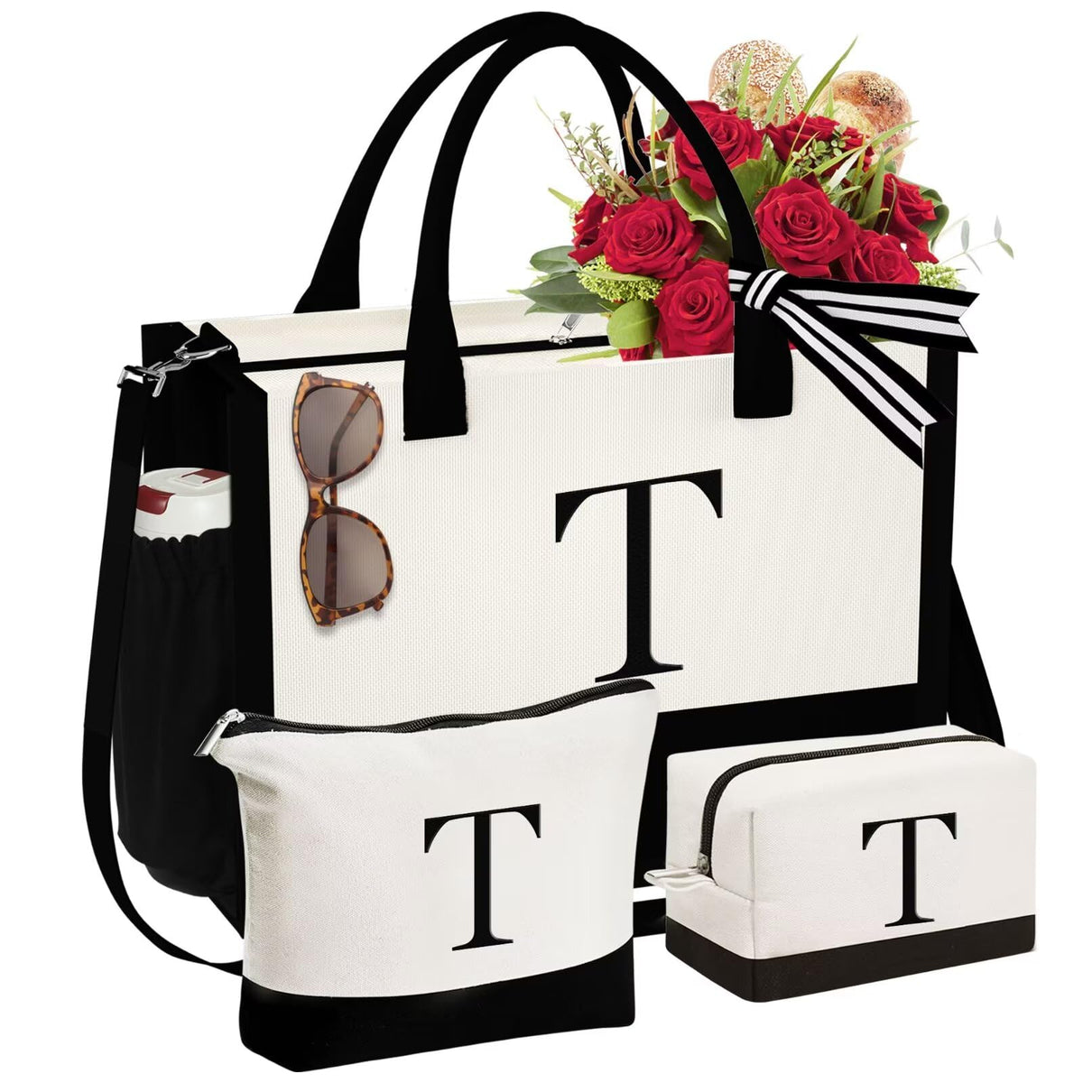 YOOLIFE front zippered tote showing roomy capacity and secure closure