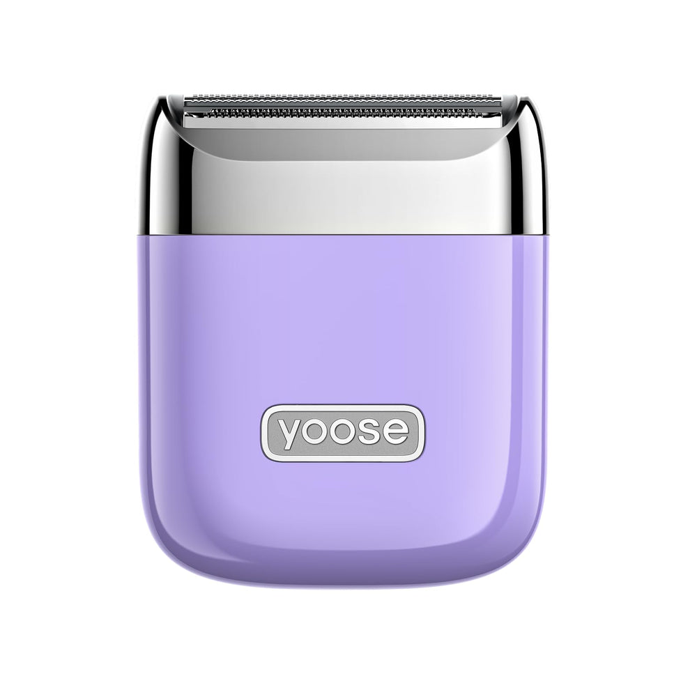 yoose front view in taro purple showing compact design and easy grip benefit