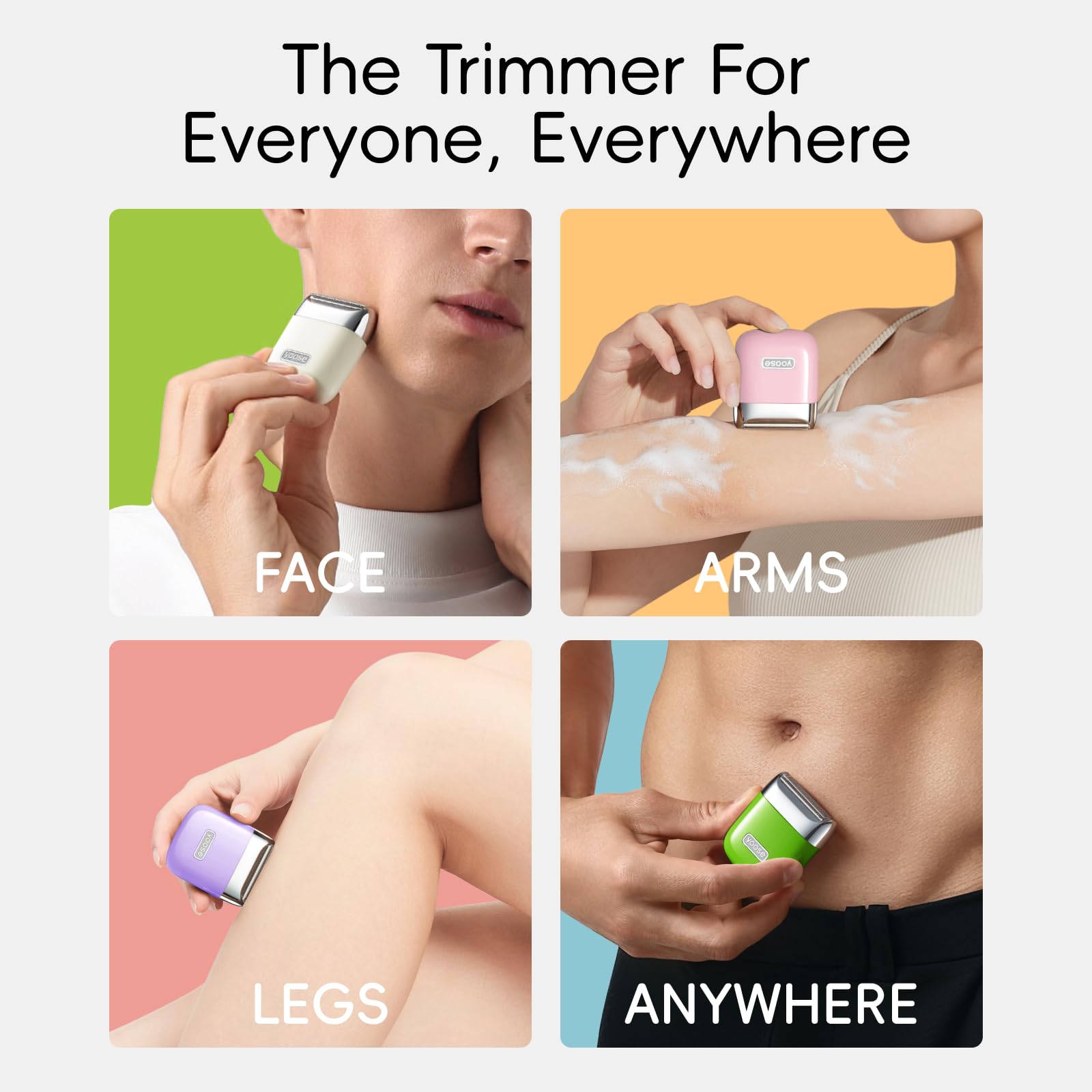 yoose in hand to show pocket-sized scale and convenient portability benefit
