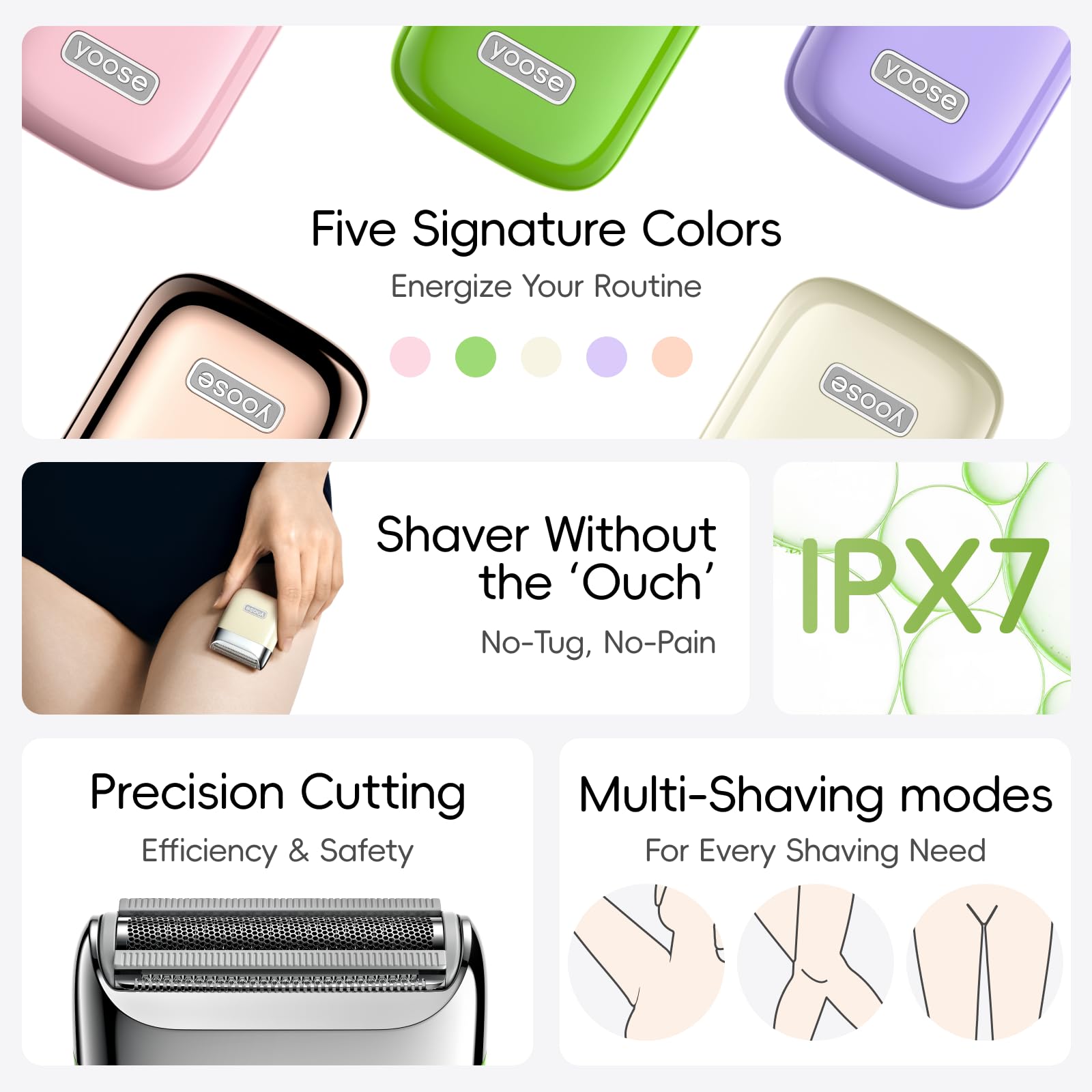 yoose inside a travel bag showing compact fit and on-the-go grooming advantage