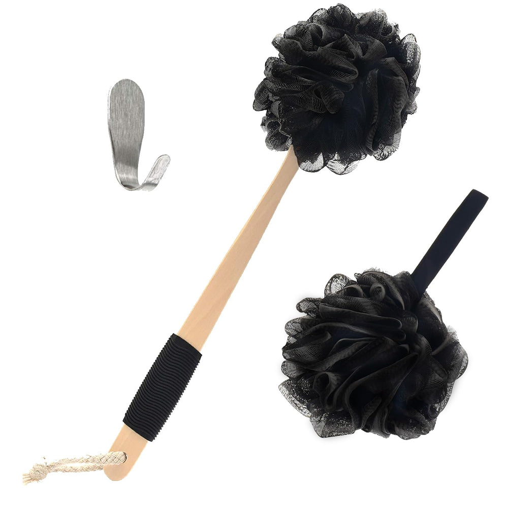 Yoove front packaging showing back scrubber set and benefits