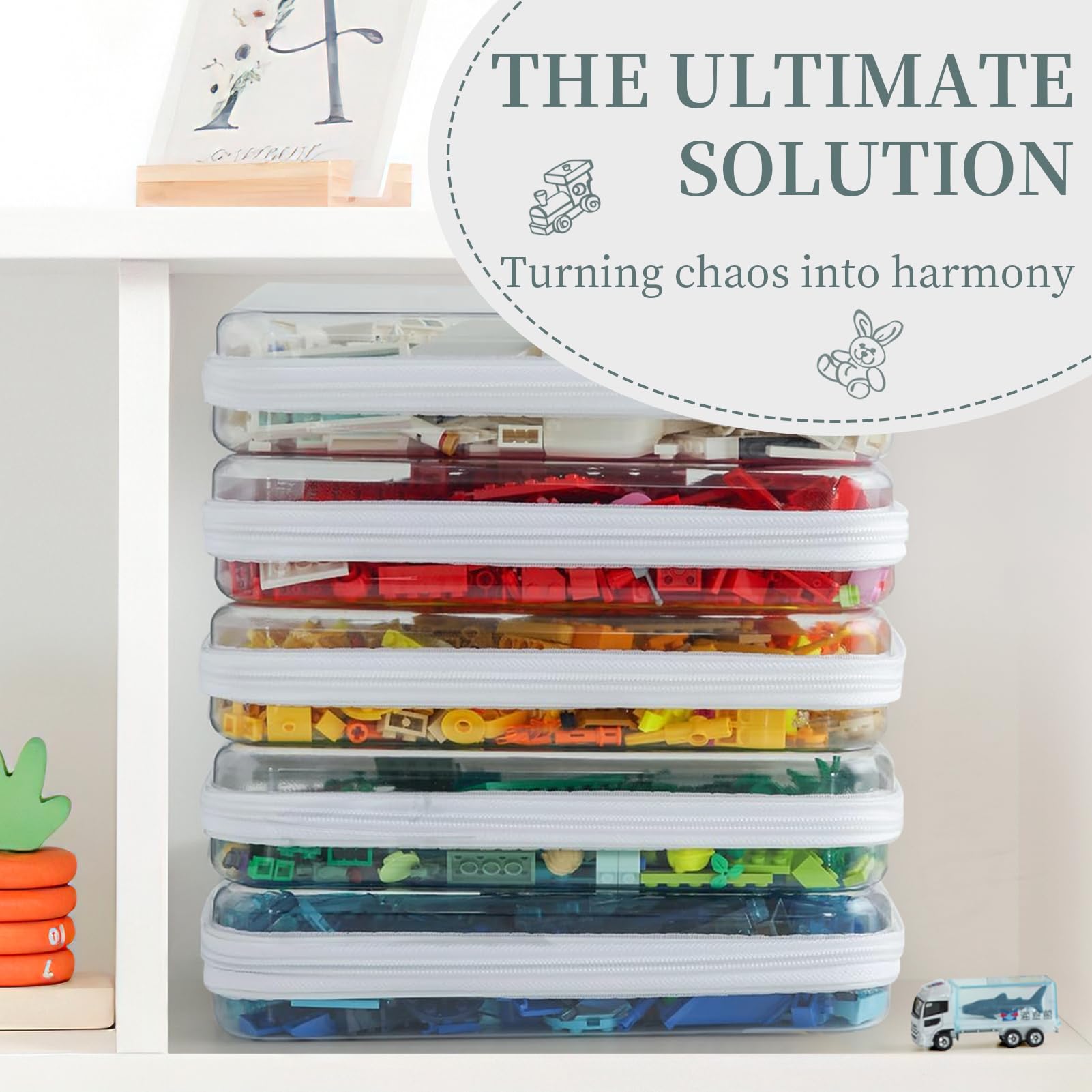 YOPCDJ pouches packed in suitcase for neat travel organization