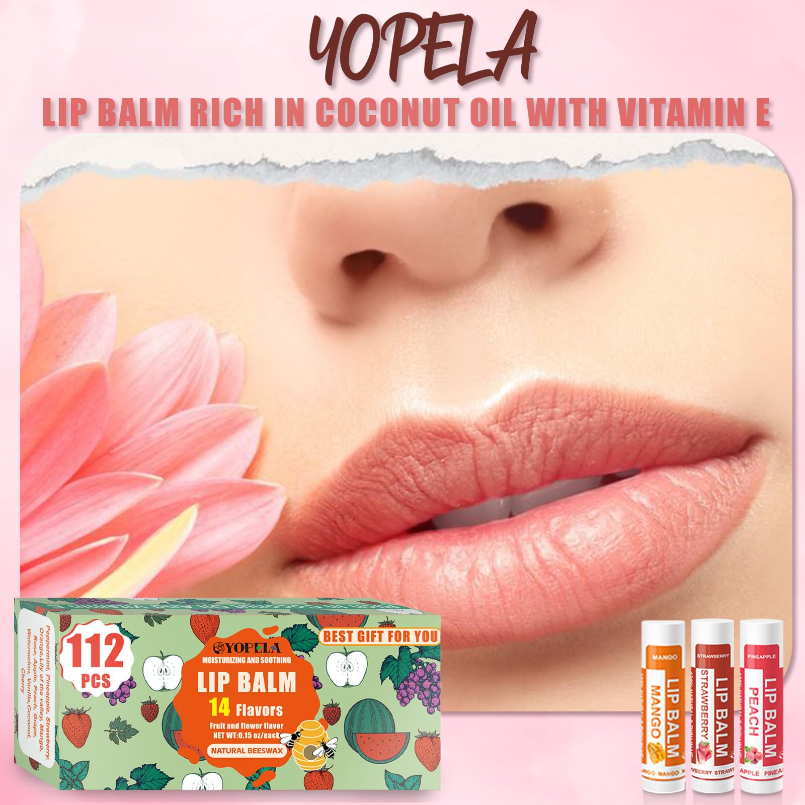 Yopela close-up of balm tube texture showing smooth application benefit