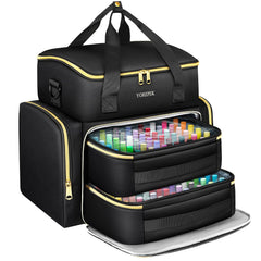 YOREPEK front view of organizer showing compact travel-ready protection