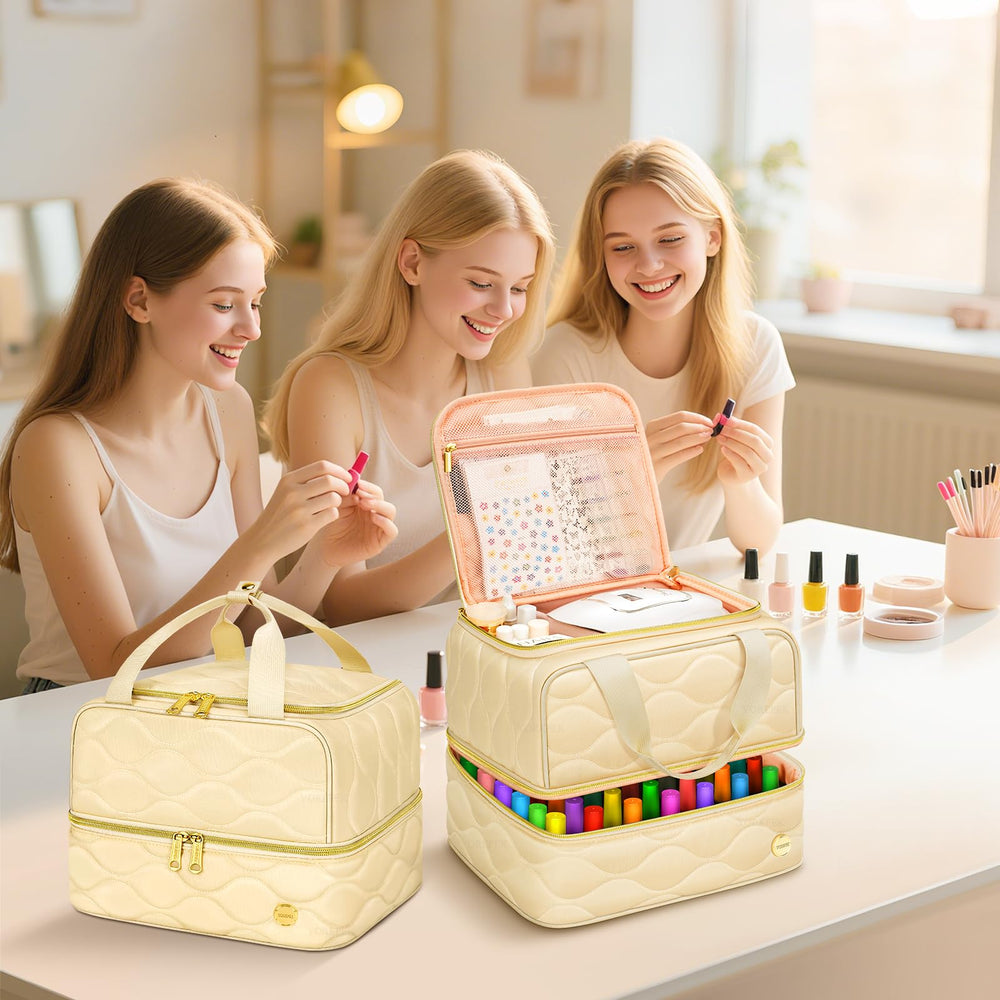 YOREPEK packed inside a suitcase for secure travel and space-saving convenience