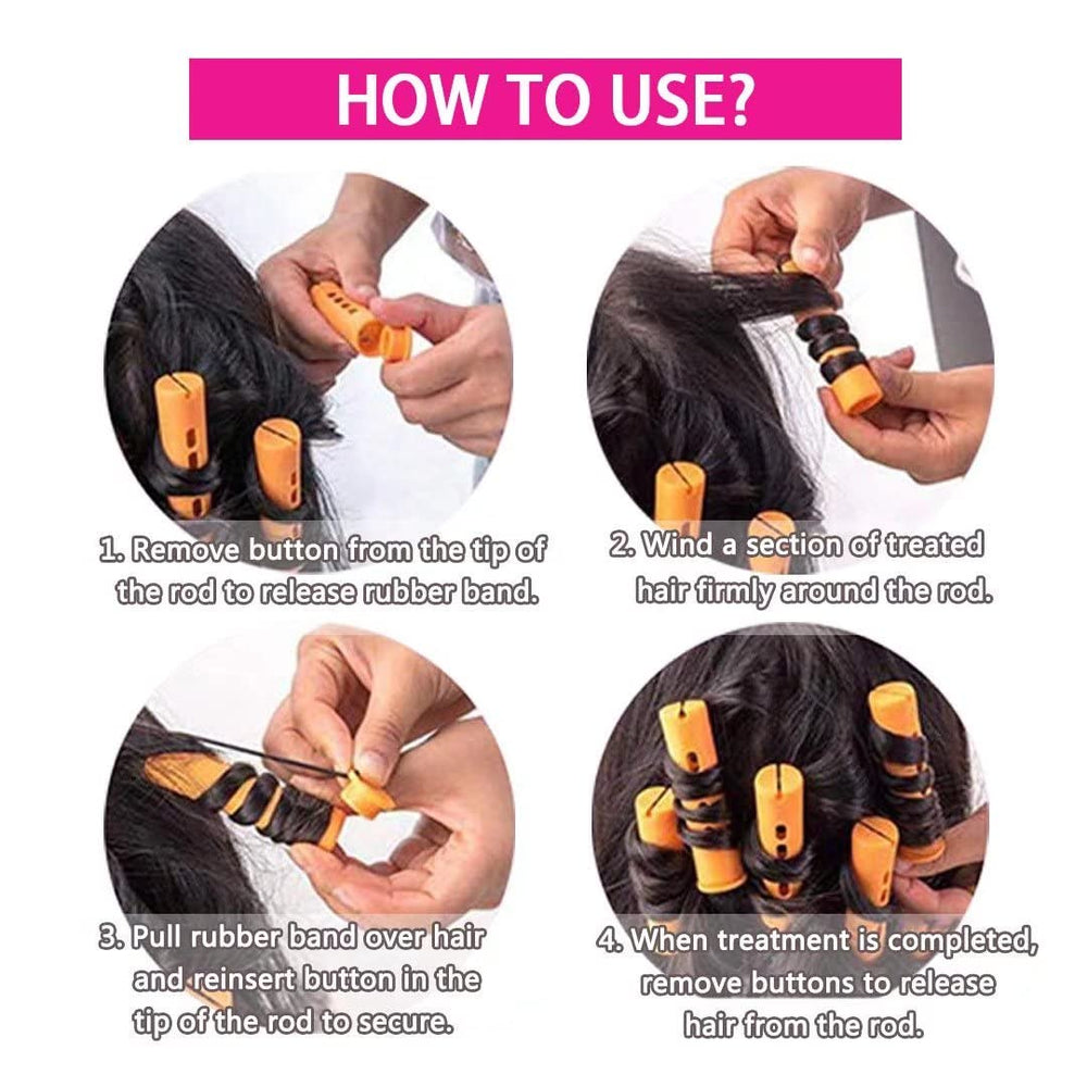 YOROSTAR steel pintail comb sectioning hair precisely for faster, neater rod placement