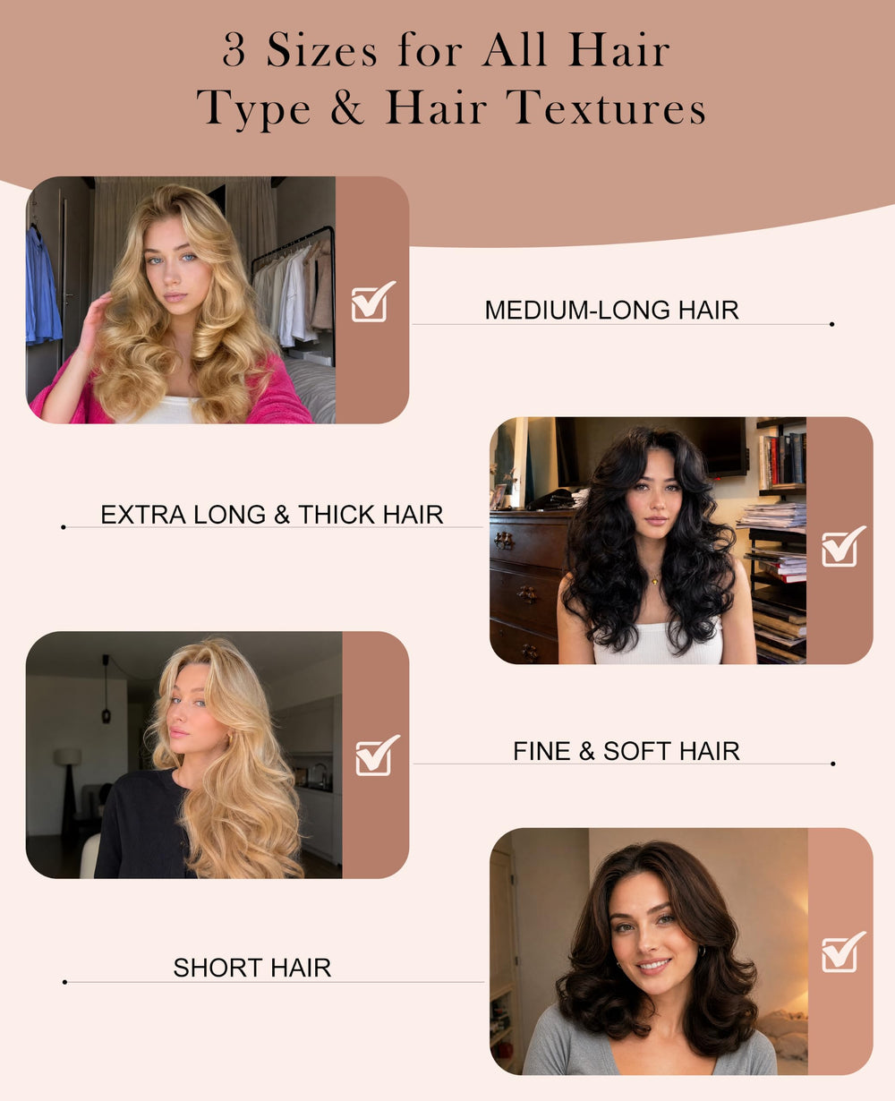 YOSHUYUKI before and after curls showing defined heatless results