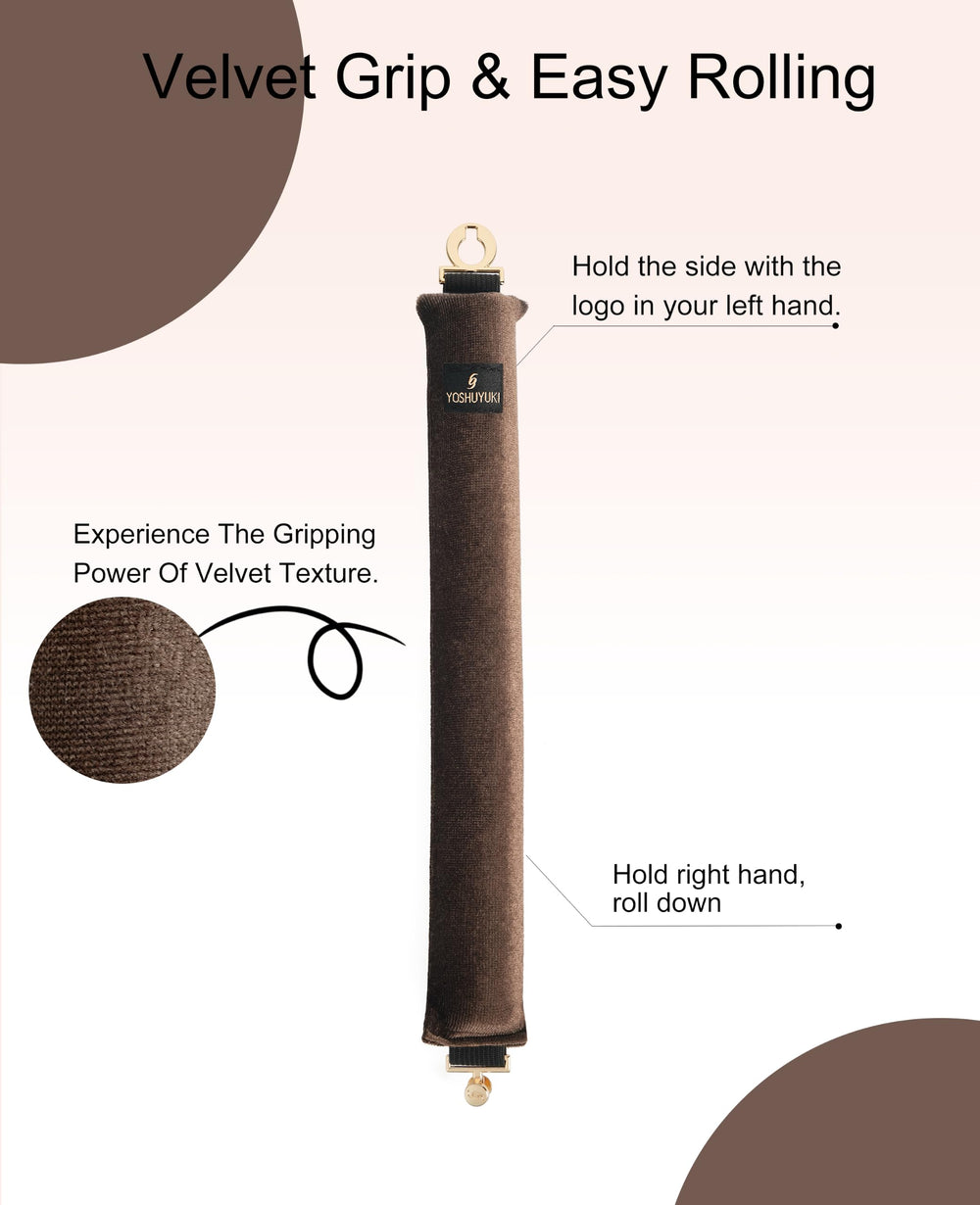 YOSHUYUKI double-round metal clasp detail ensures a secure fasten