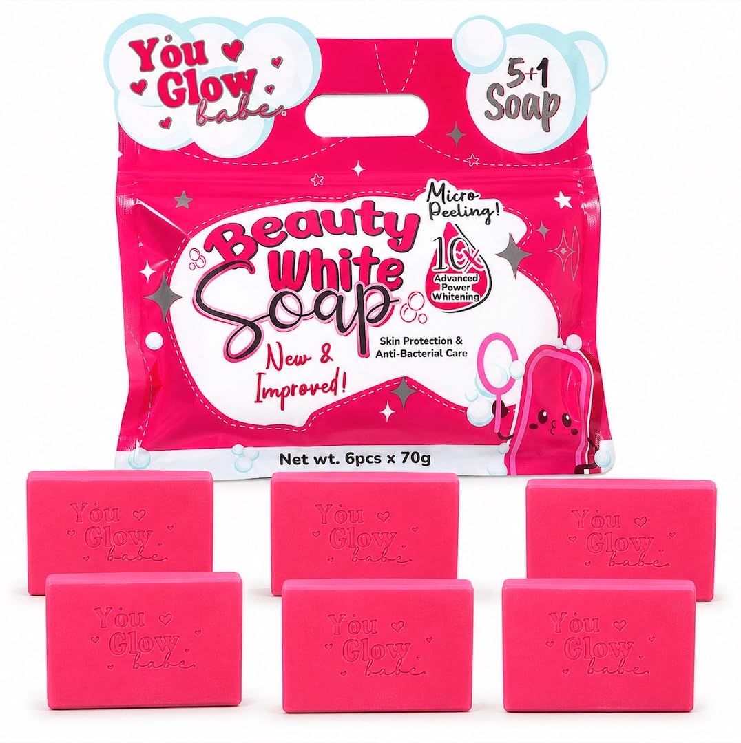 You Glow Babe front packaging showing six 70g bars and new improved formula benefits