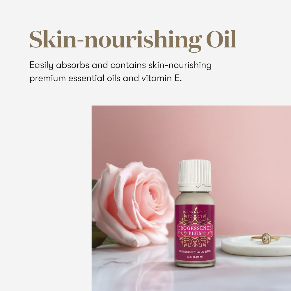 Young Living Progressence wild yam extract and botanicals, emphasizes natural sourcing