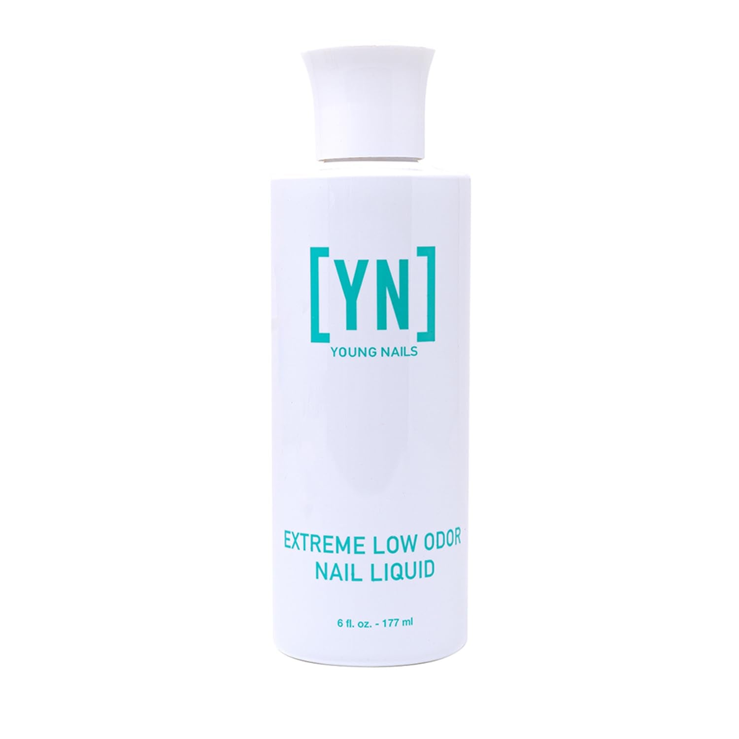 Young Nails front bottle image showing label and volume, clear branding and professional packaging