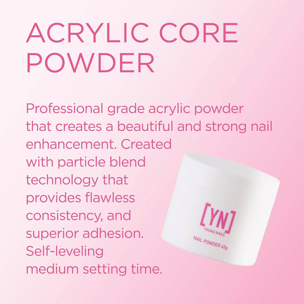 Young Nails powder close-up texture revealing fine particles and smooth consistency