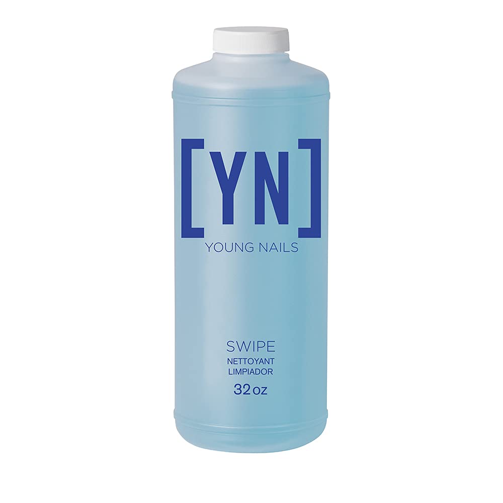 Young Nails Swipe front bottle showing label and large size for salon efficiency