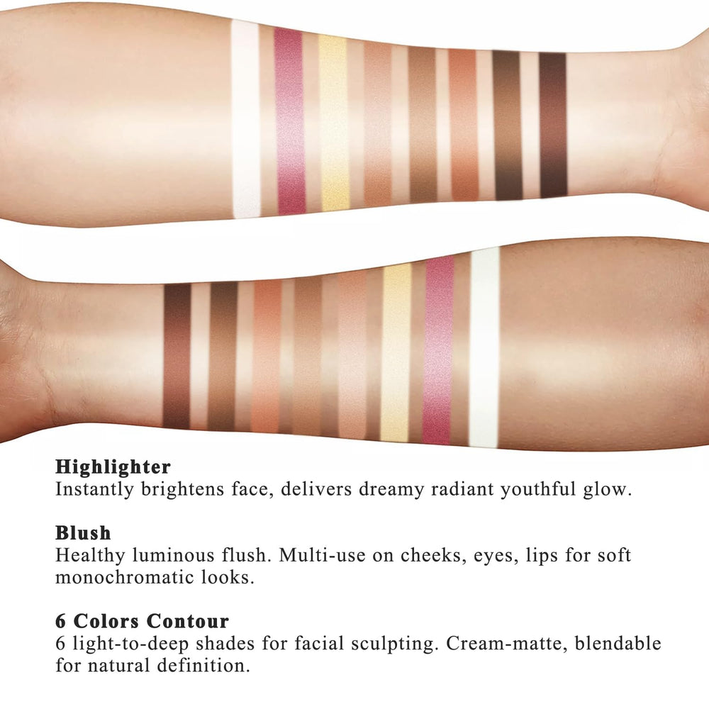 youngfocus instruction manual layout next to palette showing easy application steps
