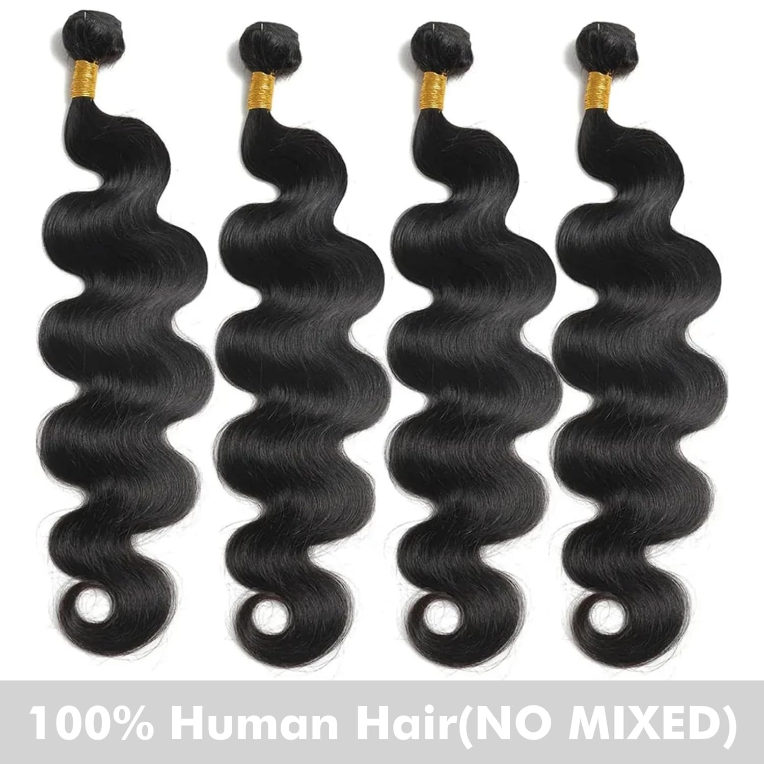Youngirl close-up of body wave texture highlighting soft natural bounce