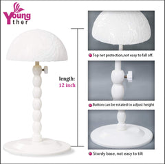 Youngther sturdy base close-up demonstrating anti-tip stability and balance